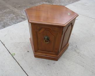 Lot 453. Hexagon end table