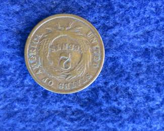 Lot 383. 1868 Two-Cent Coin