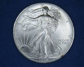 Lot 364. 1992 American Silver Eagle Dollar