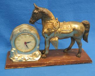 Lot 325. Horse Clock