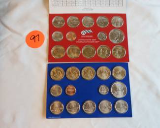 Lot 97. 2007 U.S. Denver and Philadelphia Mints Uncirculated Coin Set