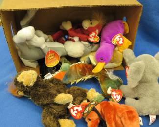 Lot 341. Beanie Babies and Popeye characters