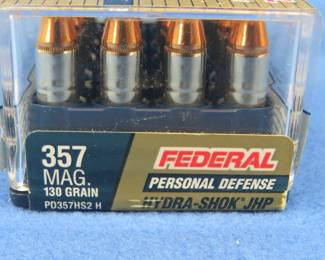 Lot 267. 20 Federal 357 Personal Defense rounds