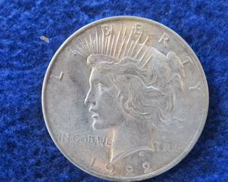 Lot 382. 1922P Peace Silver Dollar