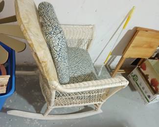 Wicker rocking chair