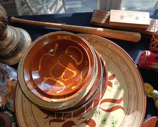 Primitive Pottery Ceramics bowls and plates