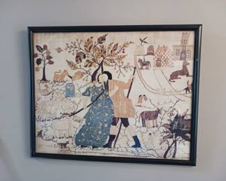 Primitive lovers picture wall decoration