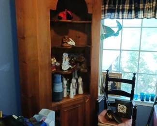 Primitive corner cabinet