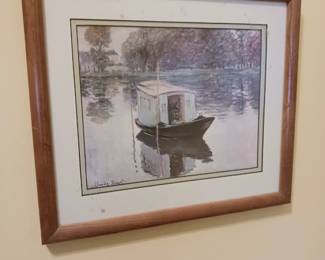 Claude Monet framed picture