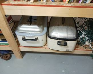 Vintage turkey roasters