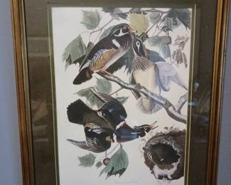 Framed chickadee bird wall decoration