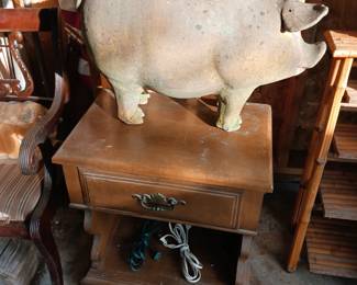 A large ceramic Pig planter