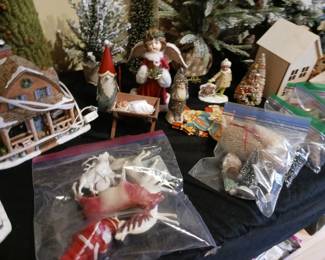 Vintage Christmas and holiday decorations