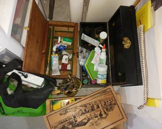 Oil paints and art supplies