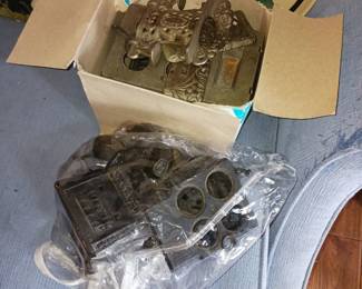 Antique cast metal toy stoves