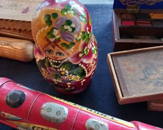 Hand painted stacking egg