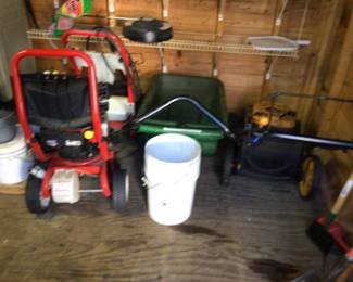 Power washer and Lawn mower