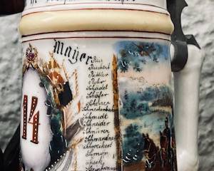 Munchen Porcelain Beer Stein.