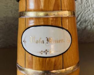 Antique Marzi & Remy Beer Stein w/Hand Painted Lid.