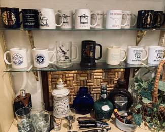 Beer Steins, Mugs and Bar Decor.