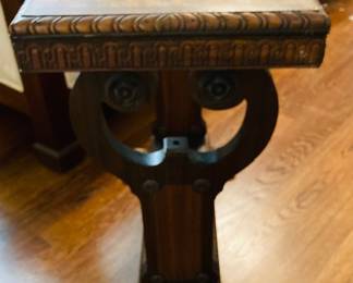 Vintage Antique Italian Wood Library Table.