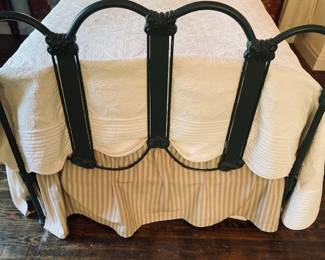 Antique/Vintage Iron Twin Bed. Headboard/Foot. 2 Available.