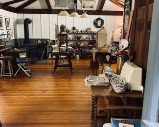 Vintage Antique Decor and Furniture and Books Shopping Experience.