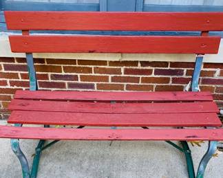 Iron/Wood Garden/Porch Bench.