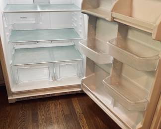 White Whirlpool Refrigerator/Freezer.