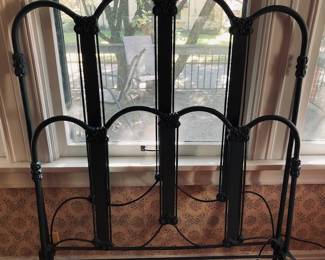Antique/Vintage Iron Twin Bed. Headboard/Foot. 2 Available.