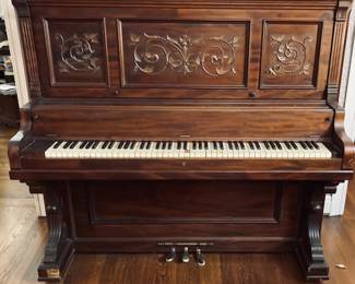 Antique Upright Briggs Piano.
