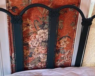 Antique/Vintage Iron Twin Bed. Headboard/Foot. 2 Available.