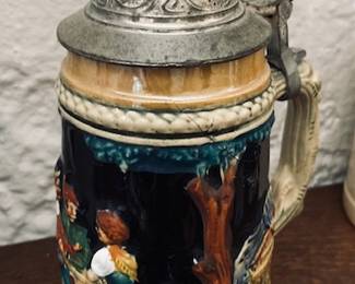 Vintage Jagers Abschied Beer Stein.