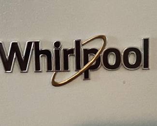 White Whirlpool Refrigerator/Freezer.