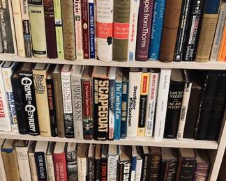 Extra Large Selection of Books Hard Cover, Paperback and Coffee Table Parlor Books.