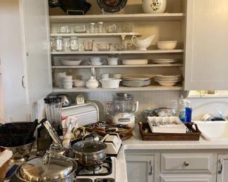 Kitchen Cookware and Appliances.