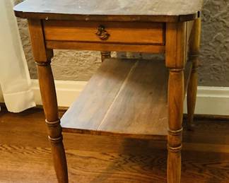 Vintage Antique Wood End Table.