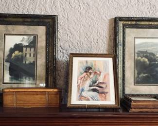 Lake Como, Piano Girls Wall Art.