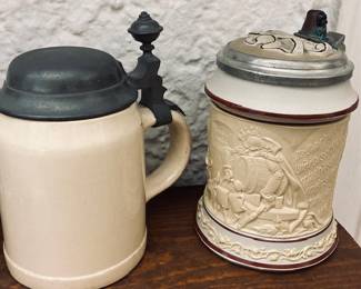 Antique Villeroy & Boch Mettlach Beer Steins.
