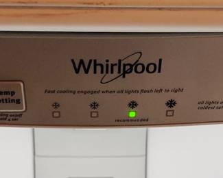 White Whirlpool Refrigerator/Freezer.