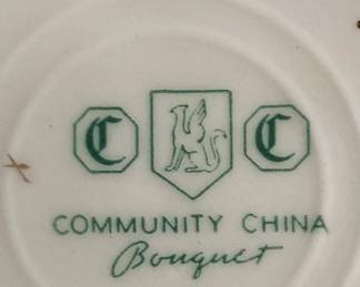 Community China Bouquet. 16 Pieces.