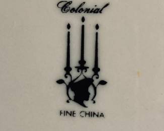 Colonial Fine China. Large Set with serving and Coffee/Tea. 93 Pieces.