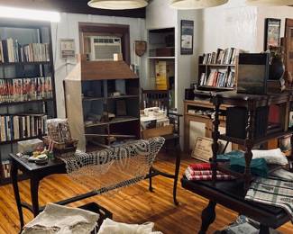 Vintage Antique Decor and Furniture and Books Shopping Experience.