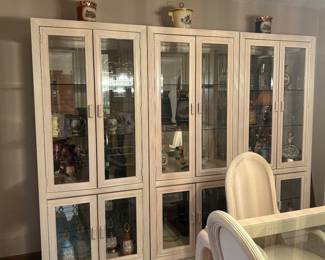3 piece china cabinets