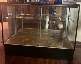 Glass display case