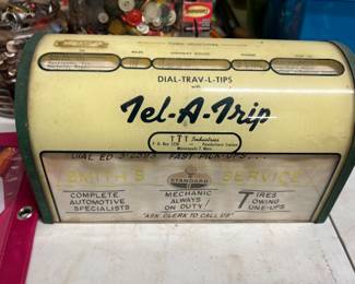 Tel-a-Trip Dial Gas and Oil advertising item.