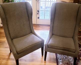 Wayfair gray cushioned chairs