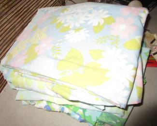 Vintage printed sheets 1960's