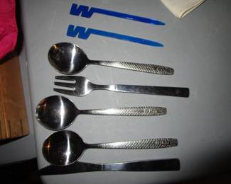 Airline silverware and swizzle sticks