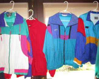1980's windbreakers and jackets